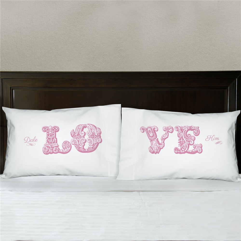 Personalized Love Pillowcase Set GiftsForYouNow