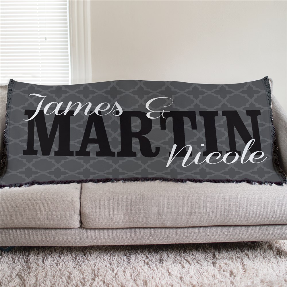 Personalized Couples Throw Blanket | Romantic Home