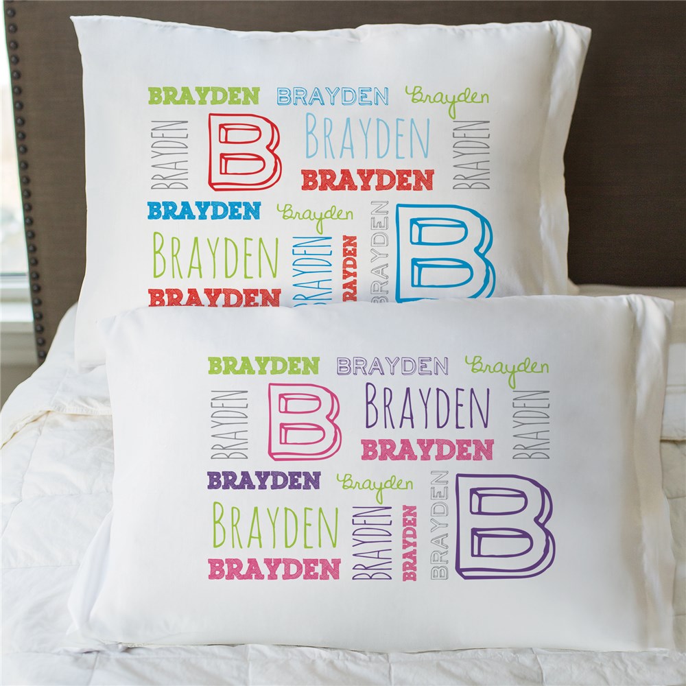 Personalized Name Pillowcase Name and Letter Pillowcase
