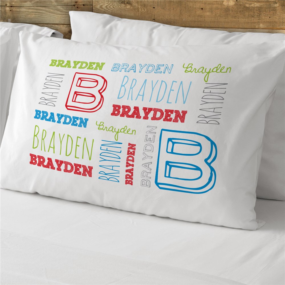 Personalized Name Pillowcase Name and Letter Pillowcase