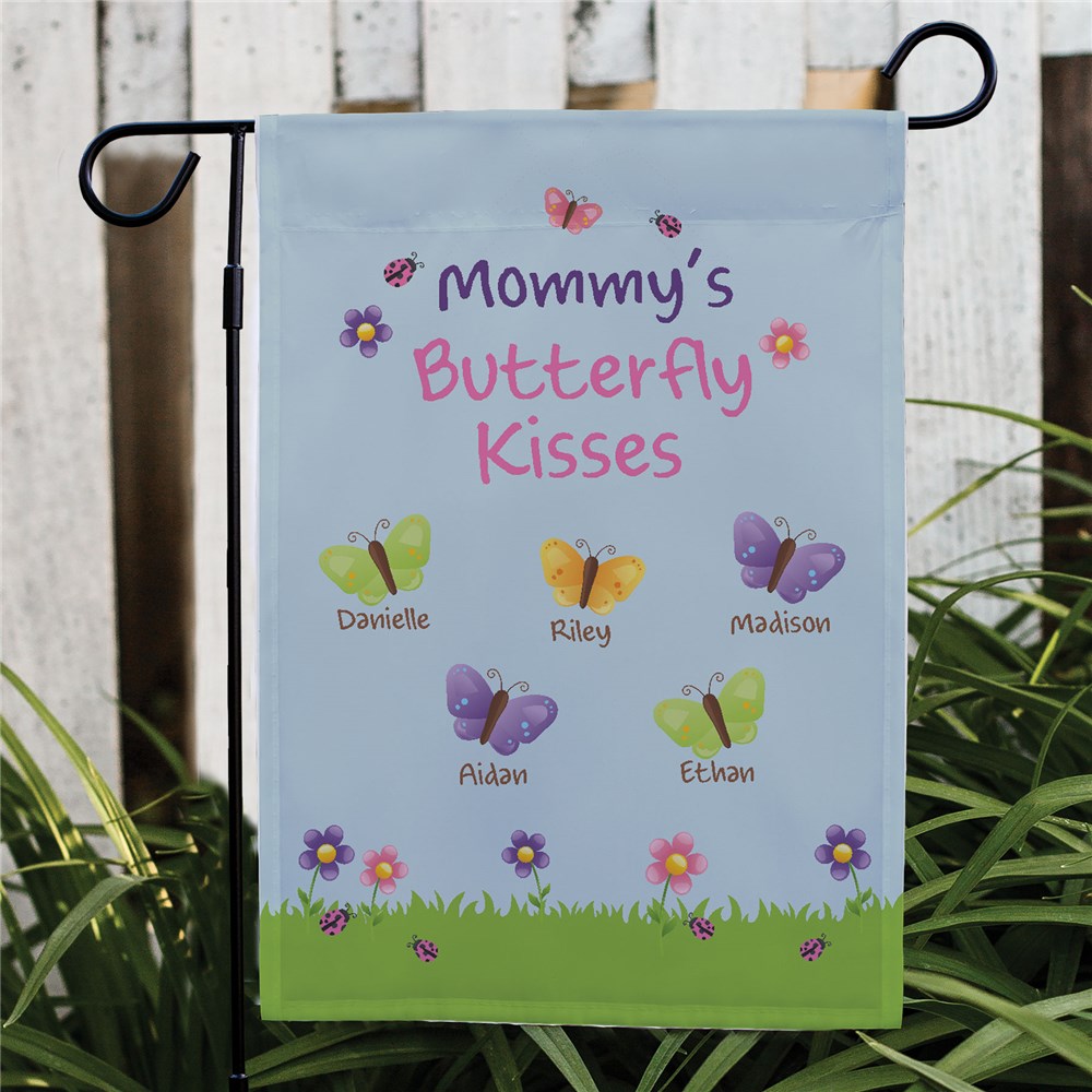 Butterfly Personalized Garden Flag | Custom Gifts For Mom