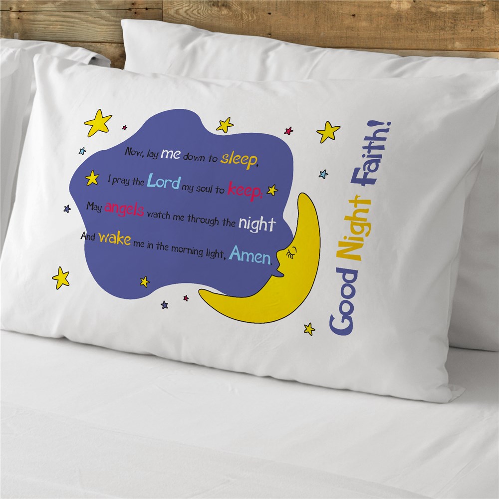 Bedtime Prayer PillowcasePersonalized Prayer Pillowcase for Kids