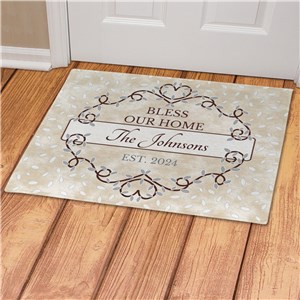 Personalized Bless Our Home Doormat | Personalized Doormats