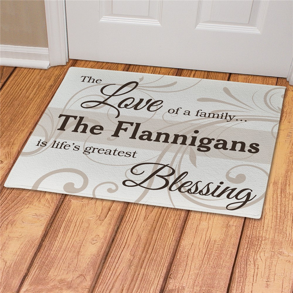 Family Blessing Personalized Doormat GiftsForYouNow