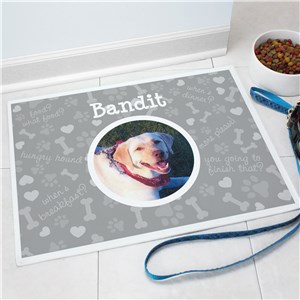 Personalized Photo Pet Mat | Personalized Pet Food Mat