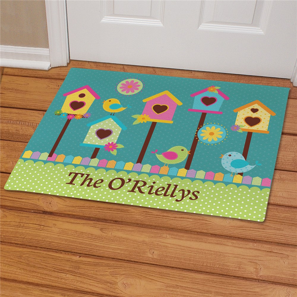 Bird House Personalized Doormat GiftsForYouNow