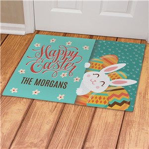 Personalized Easter Welcome Mat | Easter Family Doormat