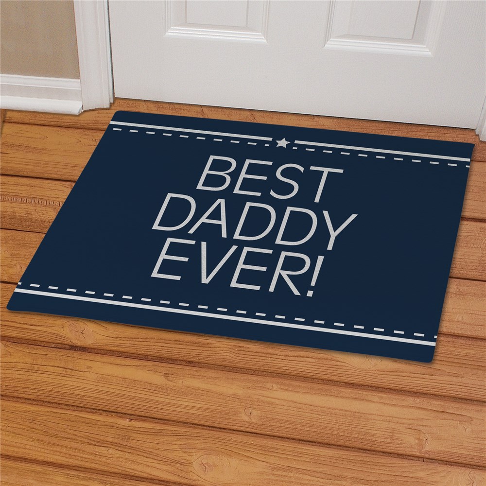 Best Daddy Ever Personalized Doormat GiftsForYouNow