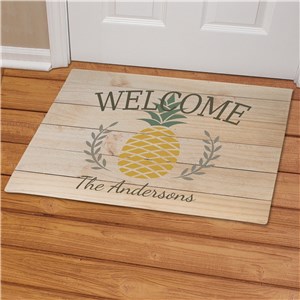Personalized Family Pineapple Doormat | Personalized Welcome Mat