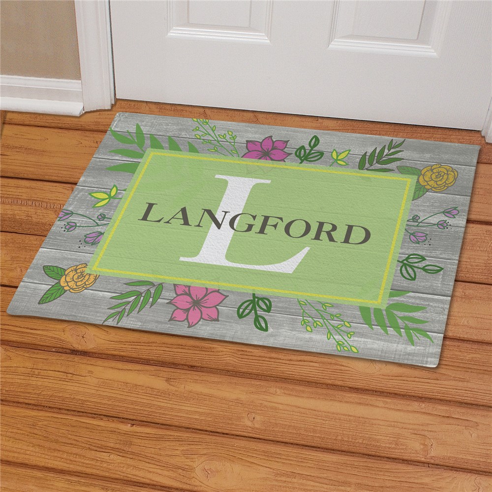 Personalized Spring Doormats | Wood Pallet Door Mats