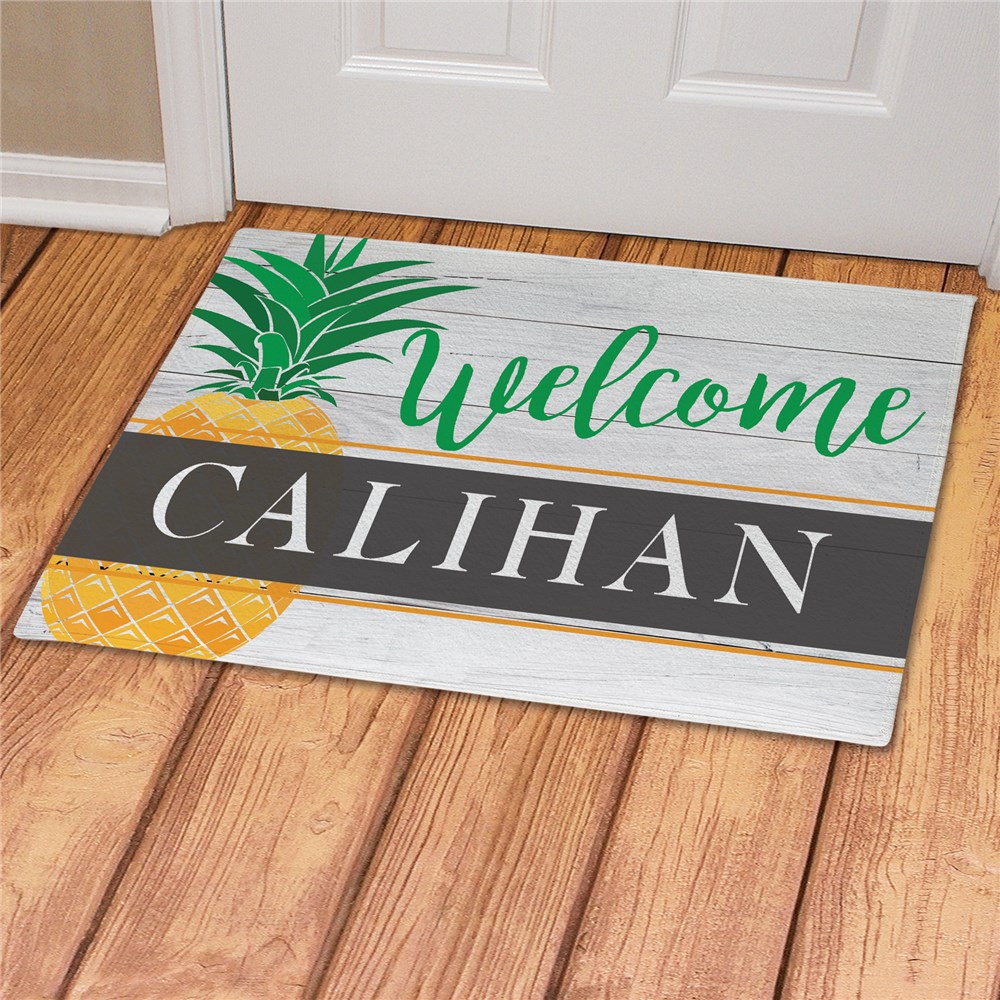 Personalized Pineapple Doormat GiftsForYouNow