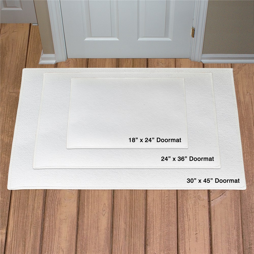Personalized The Most Wonderful Time Of Year Doormat