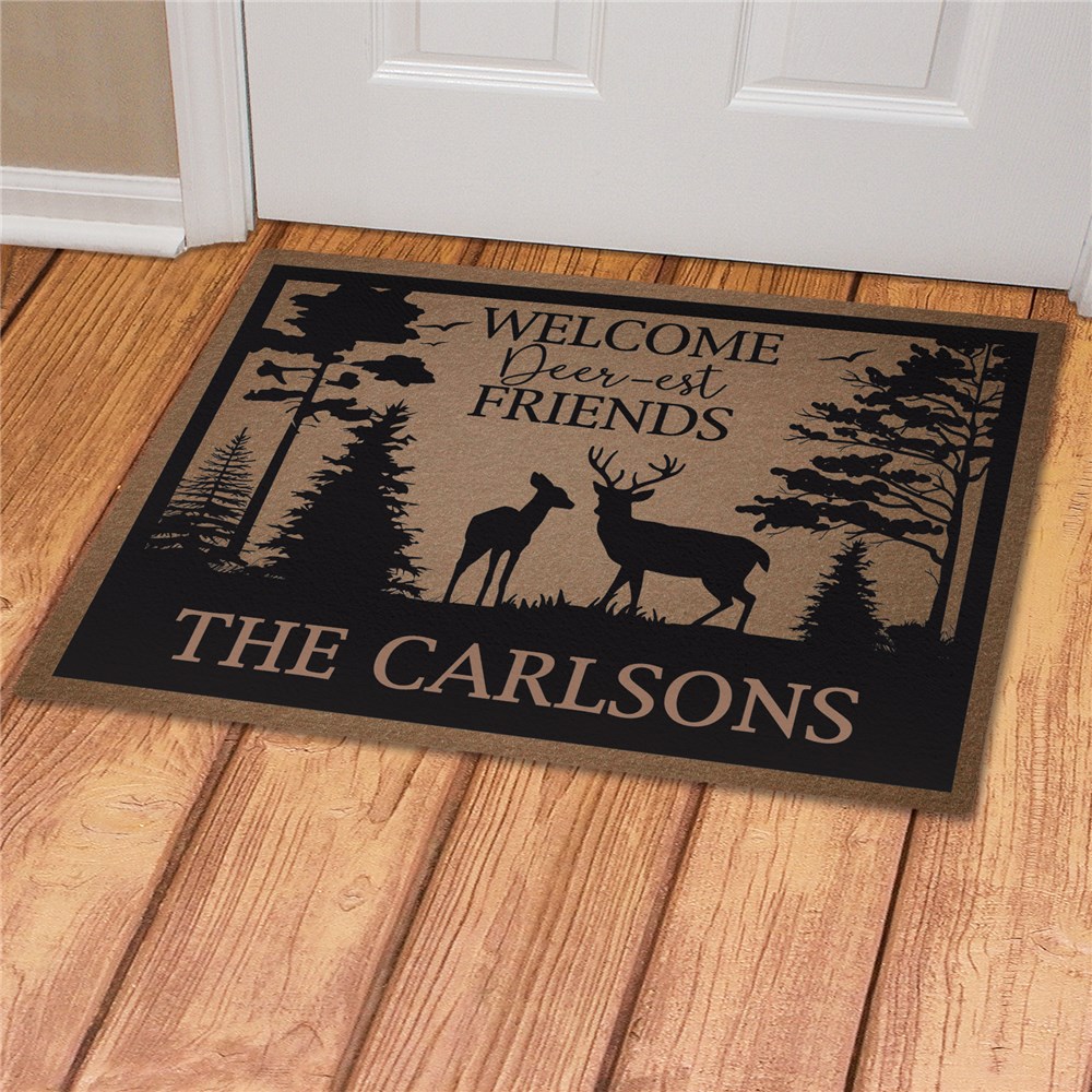 Personalized Welcome Deerest Friends Doormat