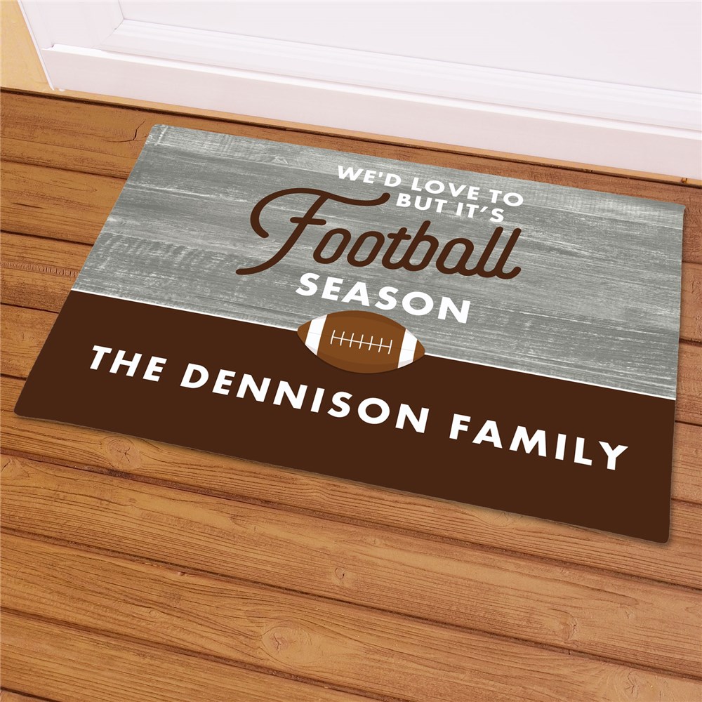 Personalized It's Football Season Doormat