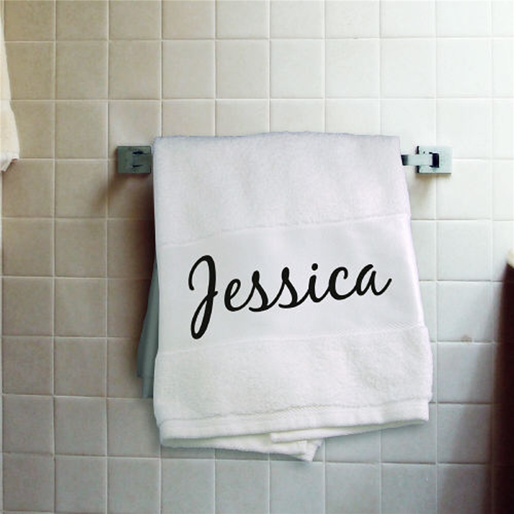 Personalized Name Bath Towel