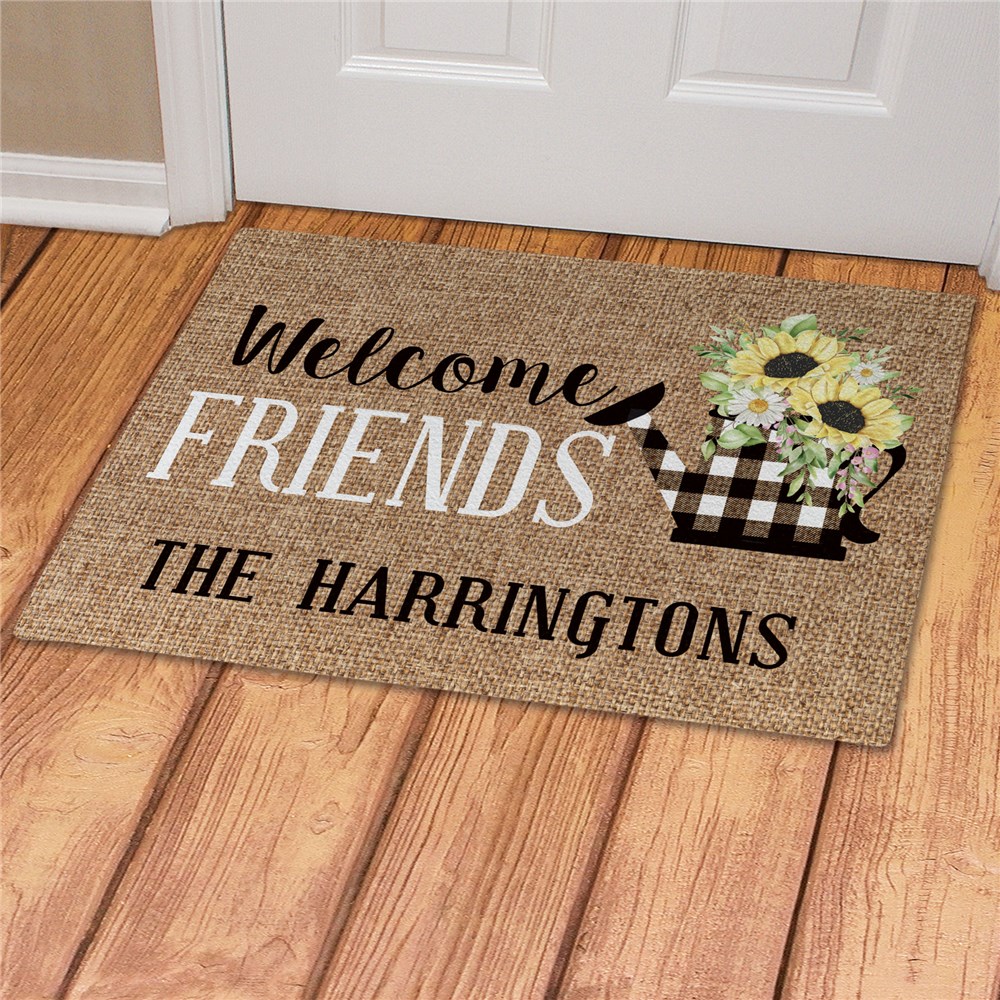 Personalized Welcome Friends Doormat