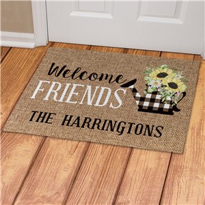 Personalized Welcome Friends Doormat