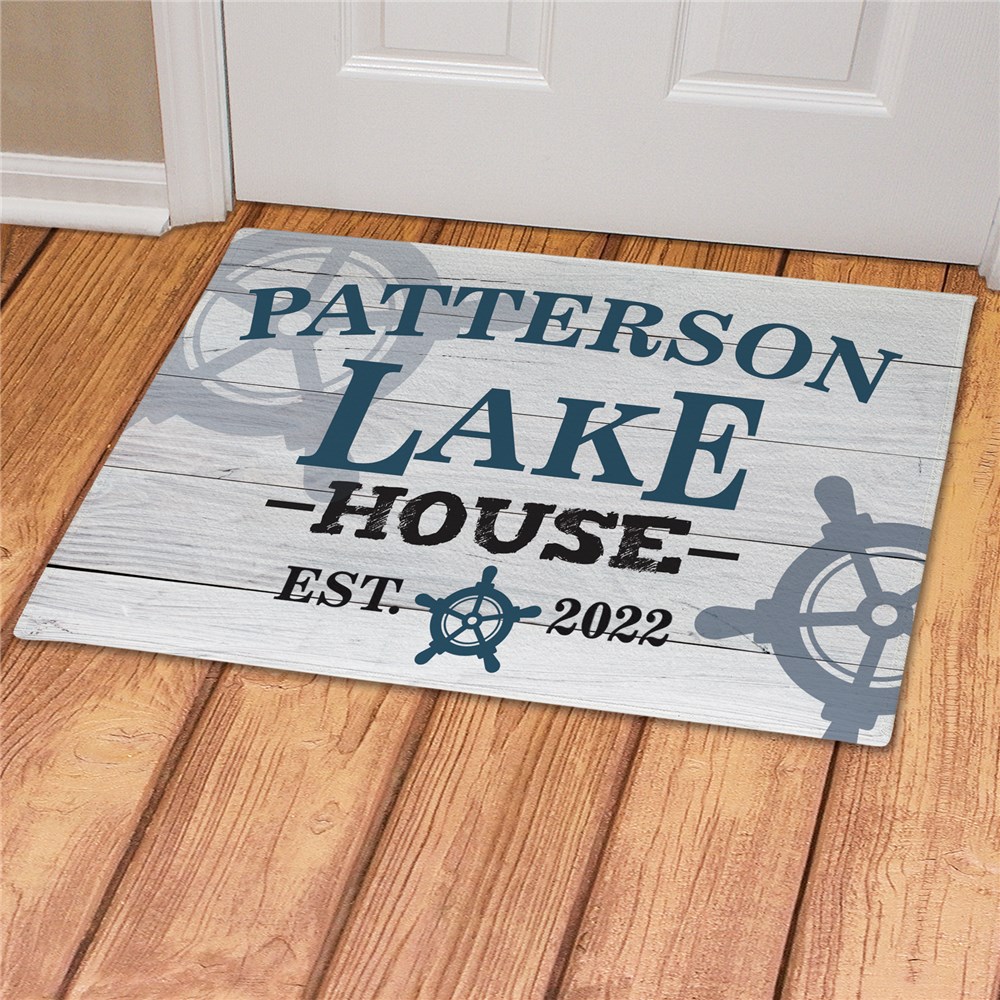 Personalized Lake House Doormat GiftsForYouNow