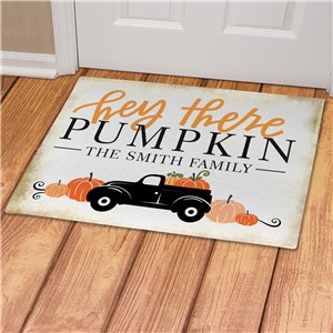 Personalized Hey There Pumpkin Doormat