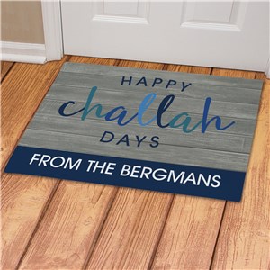 Personalized Happy Challah Days Doormat