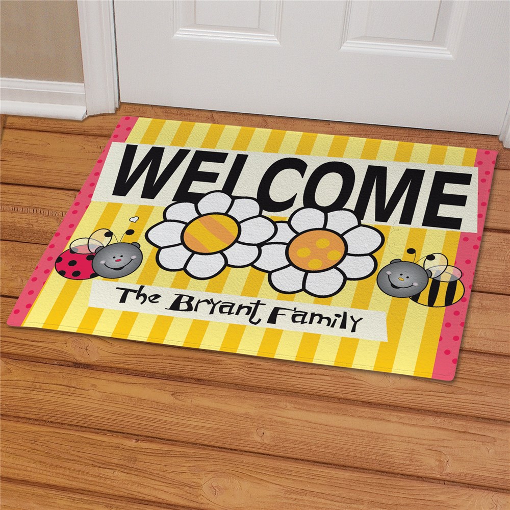Personalized Bee and Bug Doormat GiftsForYouNow