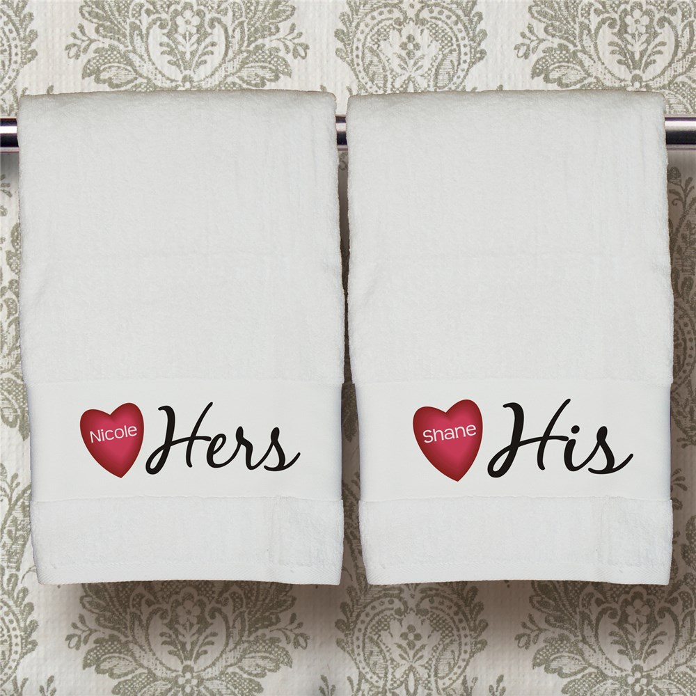 his and hers towels monogram