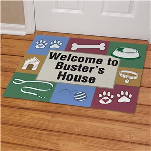Doggy's House Personalized Pet Doormat | Personalized Doormats