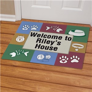 Kitty's House Personalized Pet Doormat | Personalized Doormats