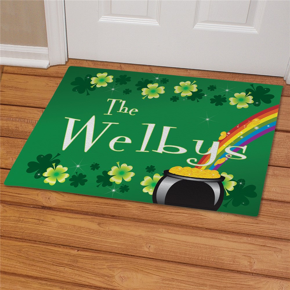 Irish Rainbow Personalized Doormat GiftsForYouNow