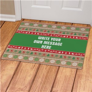 Personalized Ugly Sweater Doormat 831215437X