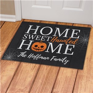 Home Sweet Haunted Home Halloween Doormat