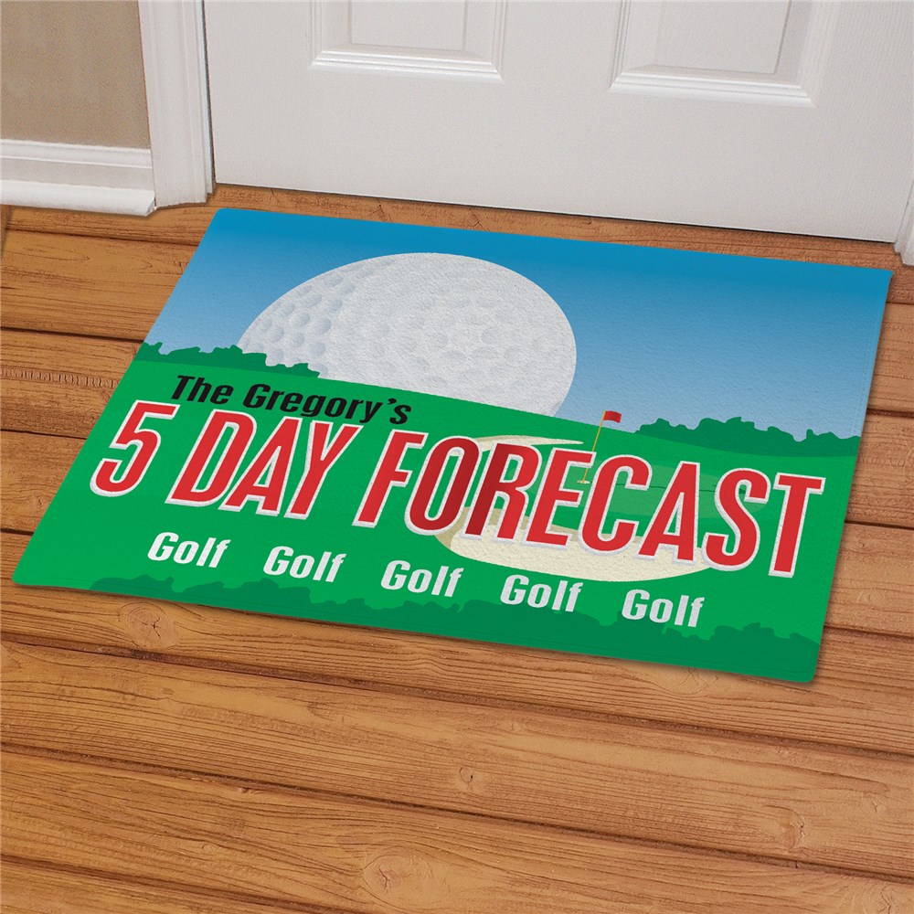 Golf Doormat - Personalized Golf Forecast | Personalized Doormats
