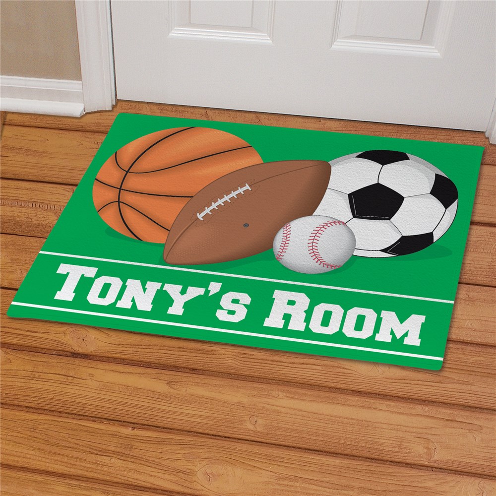 Personalized Sports Fan Doormat GiftsForYouNow