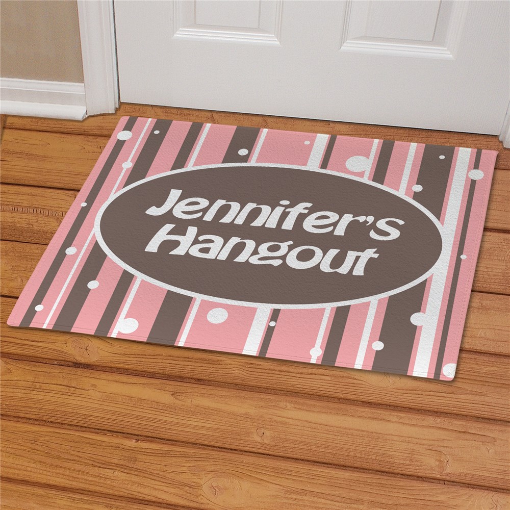 Personalized Girl's Hangout Doormat GiftsForYouNow