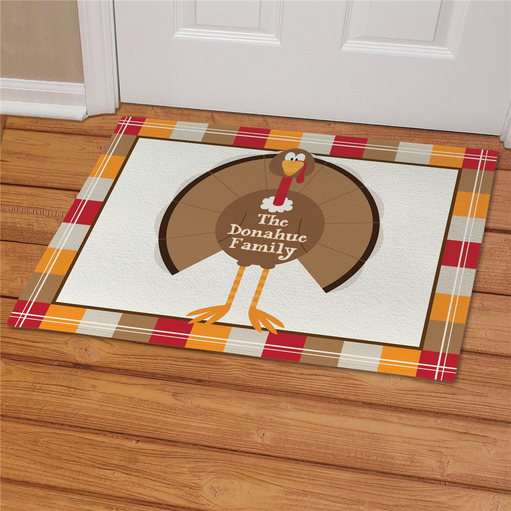 Personalized Thanksgiving Doormat Custom Printed Fall Doormat