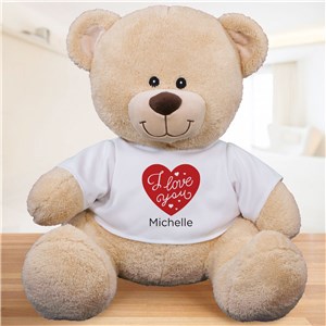 Personalized I Love You Teddy Bear