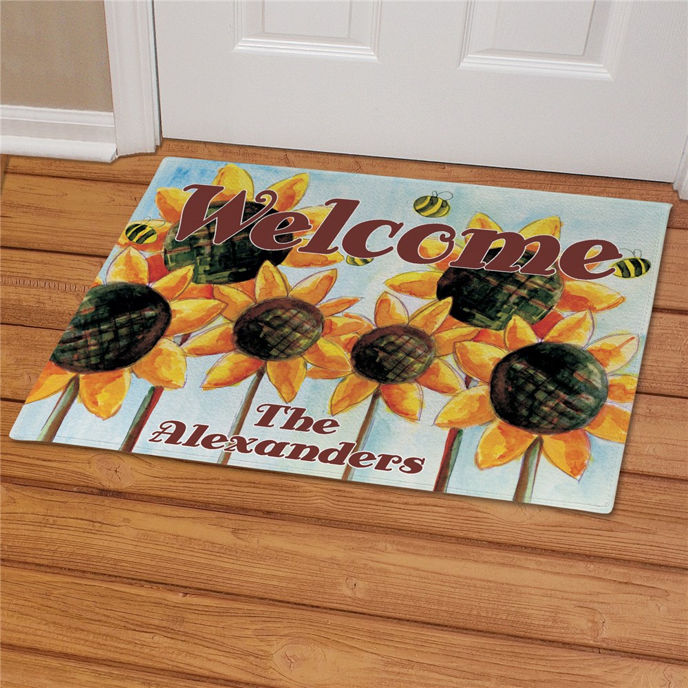Sunflower Doormat GiftsForYouNow