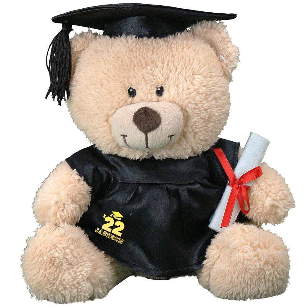 Personalized Cap & Gown Graduation Teddy