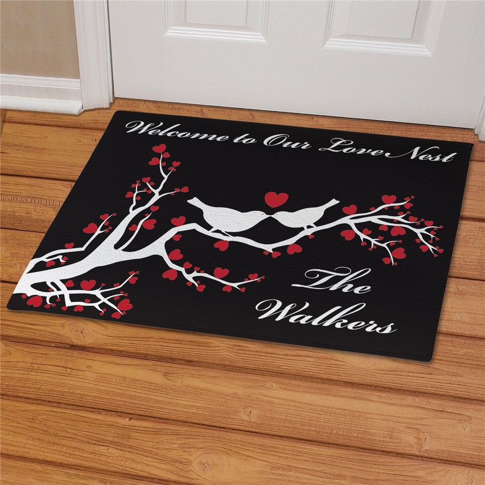 Personalized Love Nest Doormat GiftsForYouNow