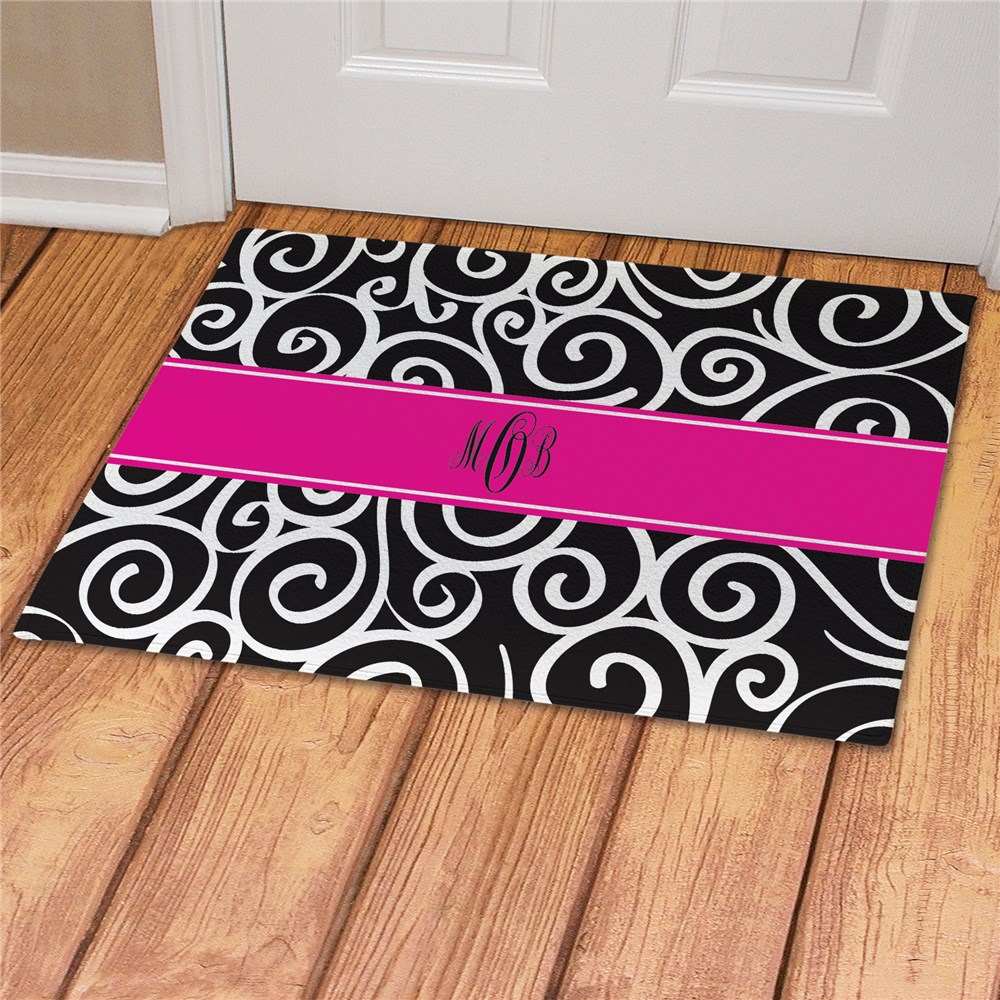 Monogram Madness Personalized Floor Mat GiftsForYouNow