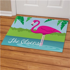 Personalized Flamingo Doormat | Personalized Doormats