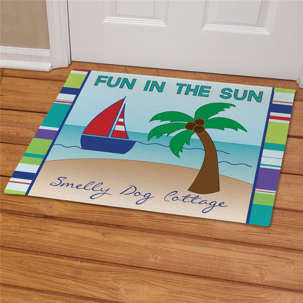 Personalized Summer Fun Doormat GiftsForYouNow
