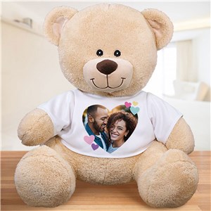 Personalized Heart Photo Teddy Bear
