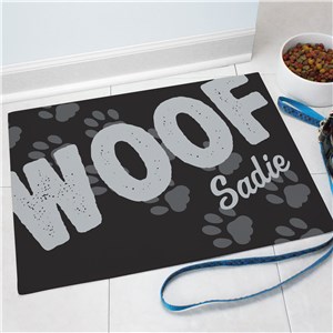Personalized Pet Food Mat | Personalized Doormats