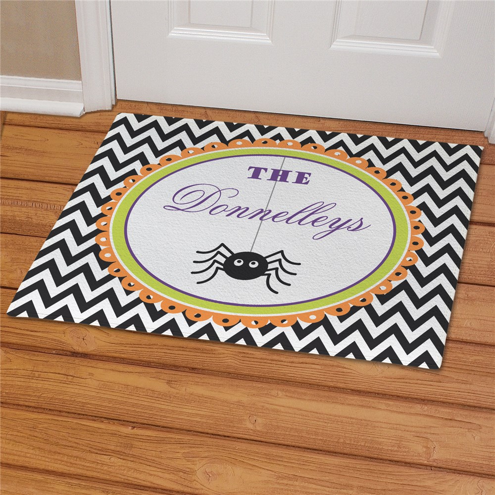 Family Name Halloween Floormat Unique Halloween Personalized Doormat