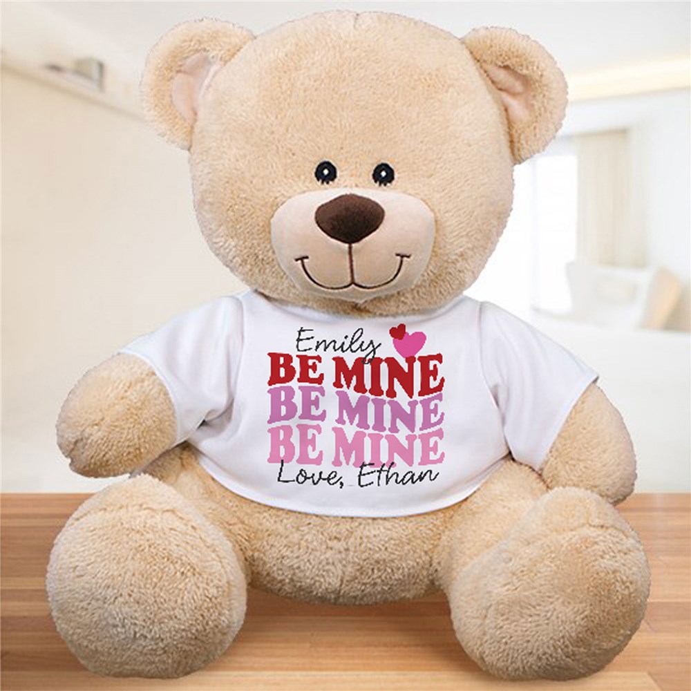 Custom Be Mine Valentine's Teddy Bear