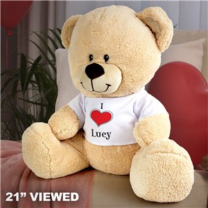 Personalized I Love Teddy Bear 836129BX