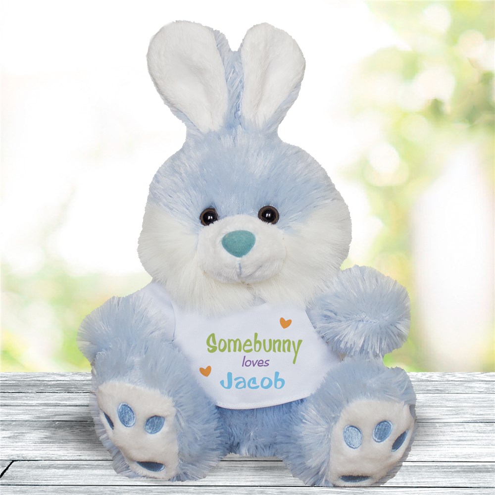 Personalized Somebunny Loves Me Small Stuffed Bunny 8366509X