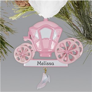 Personalized Princess Carriage Ornament | Personalized Christmas Ornaments For Kids