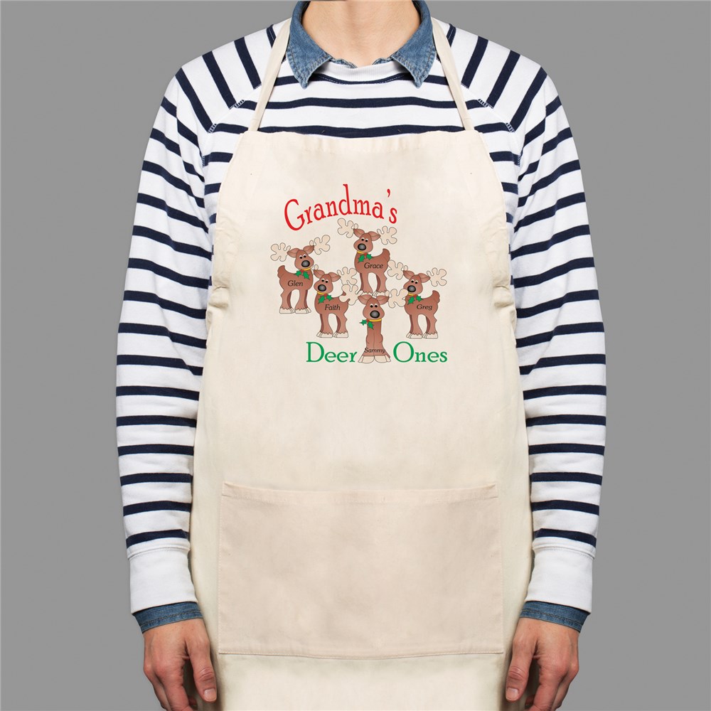 Deer Ones Personalized Apron | Personalized Christmas Aprons